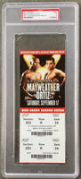 MAYWEATHER, JR., FLOYD-VICTOR ORTIZ ON SITE FULL TICKET (2011-PSA/DNA)