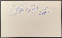 MCCALL, OLIVER SIGNED INDEX CARD (HEAVYWEIGHT CHAMPION)