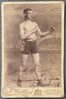 MCCOY, KID SIGNED CABINET CARD Authenticated by PSA/DNA0