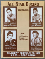 MCCRORY, MILTON-SANTIAGO VALDEZ OFFICIAL PROGRAM (1981)
