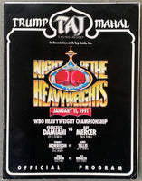 MERCER-DAMIANI & MORRISON-TILLIS & SELDON-RIBALTA OFFICIAL PROGRAM (1991)