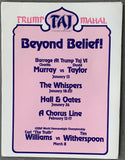 MERCER-DAMIANI & MORRISON-TILLIS & SELDON-RIBALTA OFFICIAL PROGRAM (1991)