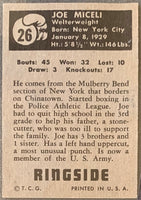 MICELI, JOE SIGNED 1951 TOPPS RINGSIDE CARD
