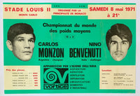 MONZON, CARLOS-NINO BENVENUTI II ON SITE POSTER (1971)