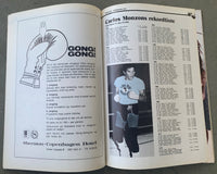 MONZON, CARLOS-TOM BOGS OFFICIAL PROGRAM (1972)