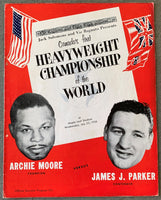 MOORE, ARCHIE-JAMES J. PARKER OFFICIAL PROGRAM (1956)