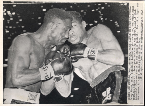 MOORE, DAVEY-SUGAR RAMOS WIRE PHOTO (1963-1ST ROUND)