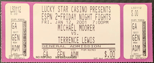 MOORER, MICHAEL-TERENCE LEWIS FULL TICKET (2001)