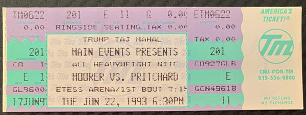 MOORER, MICHAEL-JAMES PRITCHARD FULL TICKET (1993)