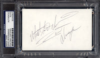 MUHAMMAD, MATTHEW SAAD SIGNED INDEX CARD (PSA/DNA)