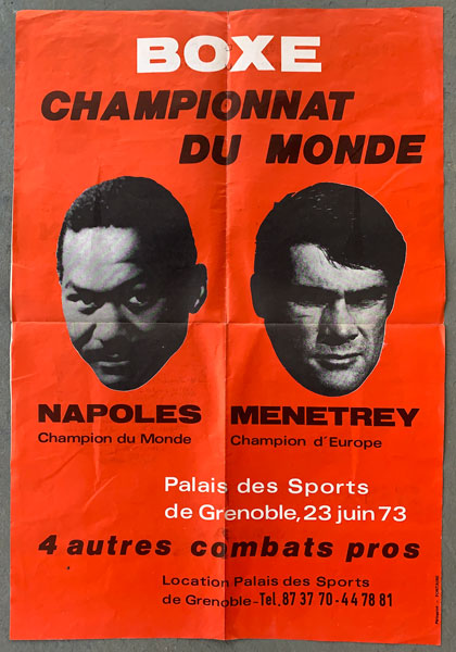 NAPOLES, JOSE-ROGER MENETREY ON SITE POSTER (1973)