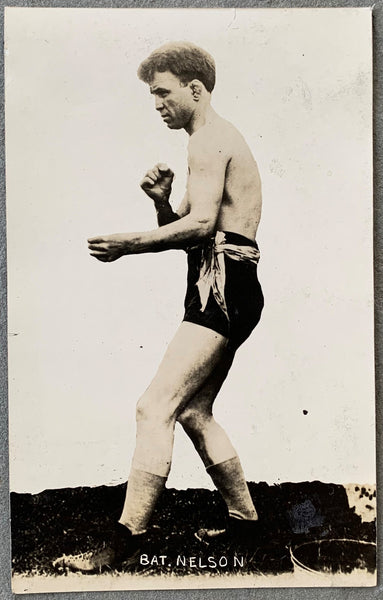 NELSON, BATTLING REAL PHOTO POSTCARD