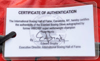 NORRIS, TERRY SIGNED BOXING GLOVE (IBHOF AUTHENTICATED)
