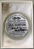 NORTON, KEN SIGNED BOXING HALL OF FAME PAPERWEIGHT