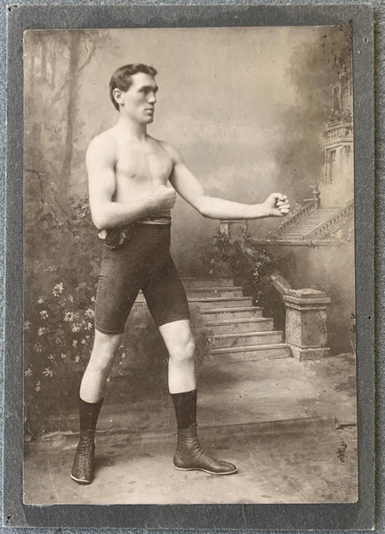 O"BRIEN, PHILADELPHIA JACK MOUNTED PHOTO (CIRCA 1898)