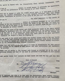 ORTIZ, CARLOS SIGNED FIGHT CONTRACT (1966-SIGNED BY ORTIZ MANAGER & DON ELBAUM)