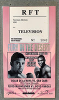 DE LA HOYA, OSCAR-OBA CARR & FLOYD MAYWEATHER, JR.-JUSTIN JUUKU CREDENTIAL (1999)