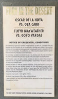 DE LA HOYA, OSCAR-OBA CARR & FLOYD MAYWEATHER, JR.-JUSTIN JUUKU CREDENTIAL (1999)