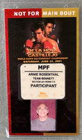 DE LA HOYA, OSCAR-JAVIER CASTILLEJO CREDENTIAL (2001)