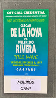 DE LA HOYA, OSCAR-WILFREDO RIVERA OFFICIAL CREDENTIAL (1997)