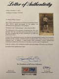 MCCOY, KID SIGNED CABINET CARD Authenticated by PSA/DNA0