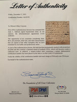 SULLIVAN, JOHN L. HAND WRITTEN & SIGNED LETTER (PSA/DNA AUTHENTICATED-1899)