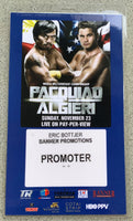 PACQUIAO, MANNY-CHRIS ALGIERI PROMOTER CREDENTIAL (2014)