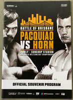 PACQUIAO, MANNY-JEFF HORN OFFICIAL PROGRAM (2017)