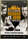 PACQUIAO, MANNY-JEFF HORN OFFICIAL PROGRAM (2017)
