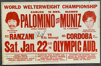 PALOMINO, CARLOS-ARMANDO MUNIZ SIGNED ON SITE POSTER (1977-SIGNED BY PALOMINO)