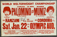 PALOMINO, CARLOS-ARMANDO MUNIZ SIGNED ON SITE POSTER (1977-SIGNED BY PALOMINO)