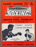 PATTERSON, FLOYD-HENRY COOPER OFFICIAL PROGRAM (1966)