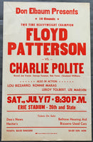 PATTERSON, FLOYD-CHARLIE POLITE ON SITE POSTER (1971)