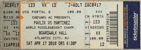 MARTINEZ, SERGIO-KELLY PAVLIK FULL TICKET (2010-MARTINEZ WINS TITLE)