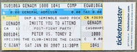 PETER, SAMUEL-JAMES TONEY II POST FIGHT FULL TICKET (2007)