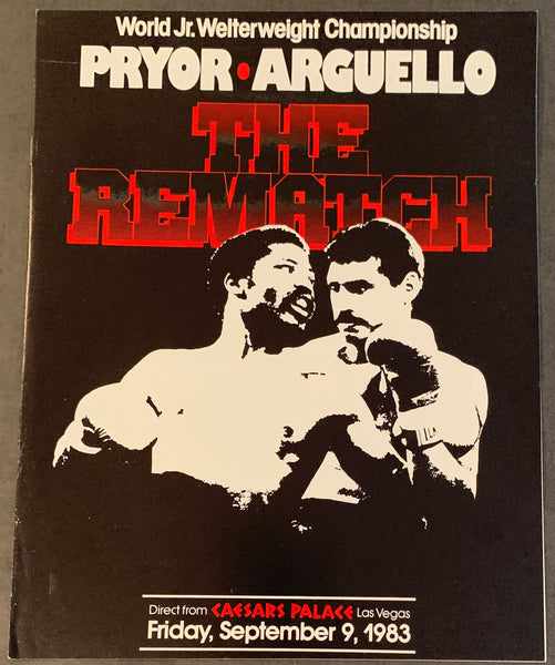 PRYOR, AARON-ALEXIS ARGUELLO II OFFICIAL PROGRAM (1983)