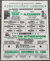 QAWI, DWIGHT MUHAMMAD-OLIAN ALEXANDER ON SITE POSTER (1988)