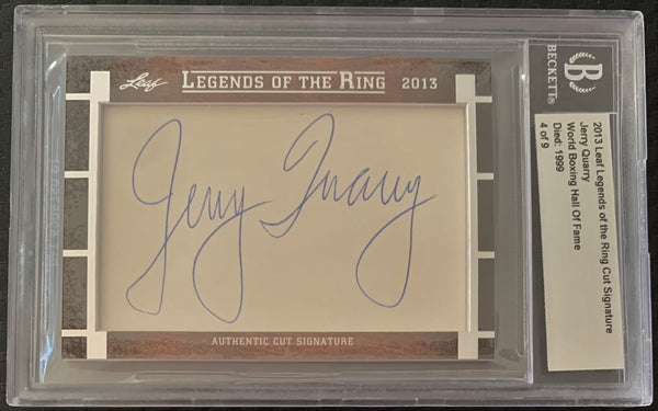 QUARRY, JERRY INK SIGNATURE (LEGENDS OF THE RING-BECKETT)