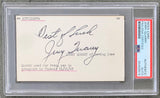 QUARRY, JERRY VINTAGE SIGNED INDEX CARD (1968-PSA/DNA)