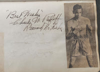 STRIBLING, YOUNG INK SIGNED ALBUM PAGE (1932)