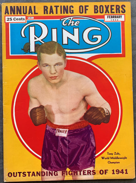 THE RING BOXING MAGAZINE WITH JOE LOUIS ON COVER - NOVEMBER 1980, VG TO  NR-MINT