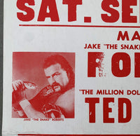 ROBERTS, JAKE "THE SNAKE"-TED DIBIASE ON SITE POSTER (1989)