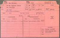 ROBINSON, SUGAR RAY BOXING LICENSE (1950-1952-AS CHAMPION)