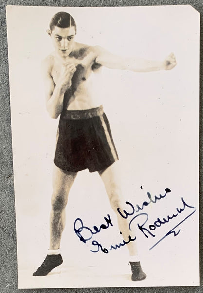 RODERICK, ERNIE SIGNED REAL PHOTO POSTCARD