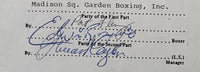 ROSARIO, EDWIN & BILL CAYTON SIGNED CONTRACT (1988-LOZANO FIGHT)