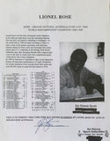 ROSE, LIONEL SIGNED PHOTO (STINSON LOA)