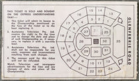 ROSE, LIONEL-ALAN RUDKIN SIGNED ON SITE STUBLESS TICKET (1969)