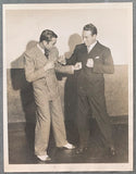 ROSS, BARNEY-JIMMY MCLARNIN ORIGINAL WIRE PHOTO (1934)