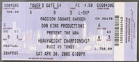 RUIZ, JOHNNY-JAMES "LIGHTS OUT" TONEY ON SITE FULL TICKET (2005)