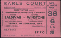 SALDIVAR, VICENTE-HOWARD WINSTONE STUBLESS TICKET (1965)